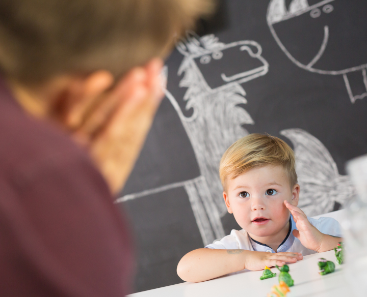 Young Boy with Teacher