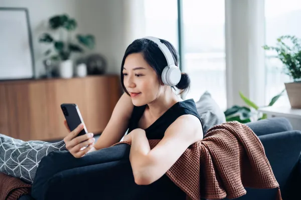 Listening to Podcast